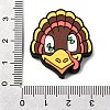 Thanksgiving Theme Silicone Beads SIL-J001-01F-3
