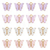20Pcs 4 Colors Acrylic Charms MACR-TA0002-55B-1
