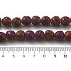 Electroplated Natural Lava Rock Beads Strands G-A251-D01-01B-4