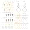 Geometric Charm Drop Earring DIY Making Kit DIY-UN0003-01-1