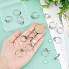 SUNNYCLUE DIY Blank Half Round Dome Finger Ring Making Kit DIY-SC0021-15-3