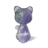 Natural Fluorite Carved Cat Statue PW-WG34881-04-1