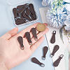 20Pcs PU Leather Zipper Puller FIND-GO0002-93-3
