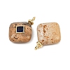 Natural Picture Jasper Pendants KK-B157-42A-03-2