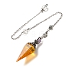 Resin Bullet Dowsing Pendulum Big Pendants G-H058-01AS-2