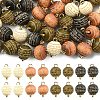 20Pcs Wood Pendants PALLOY-YW00200-01-2