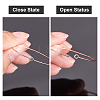 Brass Wine Glass Charm Rings KK-PH0036-51RG-4