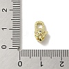 Brass Micro Pave Clear Cubic Zirconia Lobster Claw Clasps KK-K371-11A-G-3