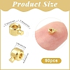 50Pcs Brass Crimp Beads KK-YW0003-69G-3