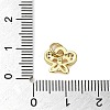 Brass Micro Pave Clear Cubic Zirconia Pendants KK-U005-01A-G-3