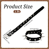 Punk Rock Style Alloy Spiked Rivet Imitation Leather Chocker Necklaces NJEW-WH20011-08C-P-2