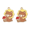 Animal Forest Theme Zinc Alloy Enamel Pendants FIND-Z065-01F-1