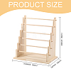 6-Tier Wooden Jewelry Bracelet Organizer Display Riser Stands ODIS-WH0086-162B-2