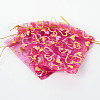 Heart Printed Organza Bags OP-R022-10x15-08-2