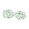 Transparent Printed Acrylic Beads OACR-H124-05B-03-2