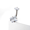 Clear Cubic Zirconia Belly Button Rings FS-WG81544-10-1