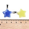 Synthetic Luminous Stone Pendants FIND-A043-02P-4
