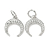 Brass Micro Pave Cubic Zirconia Pendants KK-D386-15P-01-1