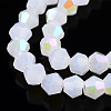 Imitation Jade Electroplate Glass Beads Strands EGLA-A039-J2mm-L06-3