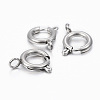 Tarnish Resistant 304 Stainless Steel Smooth Surface Spring Ring Clasps STAS-H396-C-02P-2