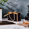 Paper Portable Gift Tote Boxes with Goldenrod Ribbon CON-WH0112-014-1