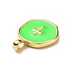Brass Enamel Pendants KK-G417-01LG-03-3