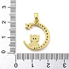 Brass Micro Pave Clear Cubic Zirconia Pendant FIND-Z044-03K-3