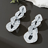 Alloy Twist Dangle Stud Earrings FS-WG09946-03-1