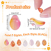 140Pcs 7 Style Transparent Spray Painted Glass Charms GLAA-GA0001-86-2