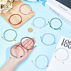 10Pcs 10 Colors Two Tone Polyester Cord Braided Bracelets for Friendship BJEW-UN0001-66-4