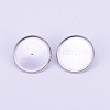 316 Surgical Stainless Steel Brooch Findings STAS-WH0016-07P-1