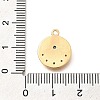 Brass Micro Pave Cubic Zirconia Pendants KK-U048-28G-3