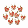 Alloy Enamel Charms ENAM-T012-02F-RS-1