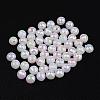 Faceted Colorful Eco-Friendly Poly Styrene Acrylic Round Beads SACR-K001-8mm-78-1