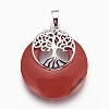 Natural Red Jasper Pendants G-F573-C16-2