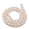 Natural Cultured Freshwater Pearl Beads Strands PEAR-L033-69-3