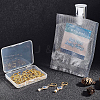 Brass Huggie Hoop Earring Findings KK-BC0005-28G-8