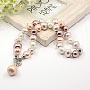 Shell Pearl Necklaces NJEW-F024-05B-1