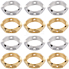 SUNNYCLUE 60Pcs 2 Colors Brass Bead Frames KK-SC0004-63-1