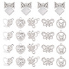 24Pcs 6 Styles Alloy Crystal Rhinestone Pendants FIND-TA0006-20P-3