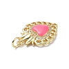 Eco-Friendly Rack Plating Brass Micro Pave Cubic Zirconia Pendants KK-F845-33G-04-3
