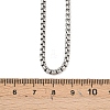 Tarnish Resistant Trendy Men's 201 Stainless Steel Box Chain Necklaces NJEW-L043A-46P-4