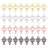 32Pcs 4 Colors Brass Links Connectors KK-AR0002-27-1