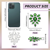 2Pcs Glass Rhinestone Cabochons RGLA-FG0001-28S-04-2