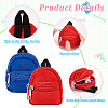 AHADERMAKER 6Pcs 6 Styles Mini Cloth Doll Backpack AJEW-GA0006-55-3