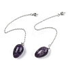 Natural Amethyst Dowsing Pendulums G-B139-04P-04-1
