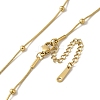 Brass Satellite Chain Necklaces NJEW-B082-01G-2