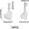 304 Stainless Steel Charms STAS-UN0013-45P-5