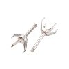 304 Stainless Steel Stud Earring Findings STAS-B091-02B-06P-2