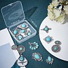 SUNNYCLUE 16Pcs 8 Styles Synthetic Turquoise Pendants FIND-SC0003-47-7